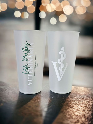 Copos ecológicos 600ml personalizados - veterinária