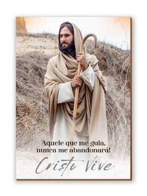 Placa decorativa jesus com frase cod: dk0001 - a5 30x40cm