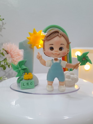 Topo de bolo 365 sorrisos com led