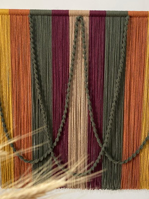Painel em macrame tulum