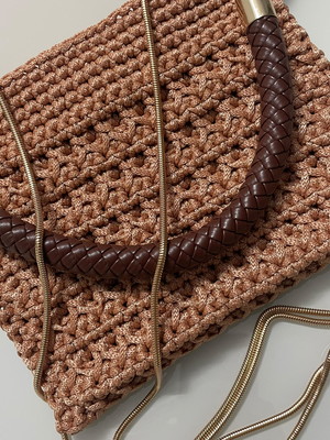 Bolsa crochê lírio