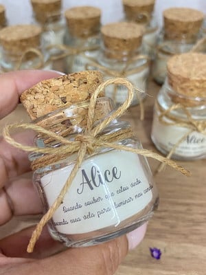 Lembrancinha maternidade vela perfumada