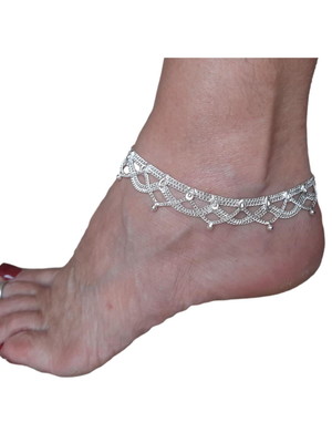 Tornozeleira estilo indiana boho guizos
