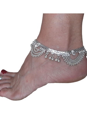 Tornozeleira estilo indiana boho guizos