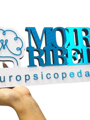 Placa decorativa personalizada para consultório