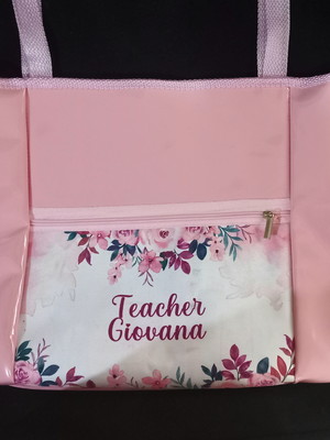 Bolsa sacola p/ professoras aquarela