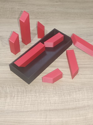 Caixa retangular - jogo, brinquedo, quebra-cabeça, puzzle