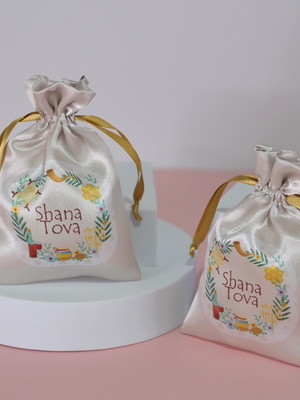 Embalagem/ saco de cetim personalizado- 10x15cm