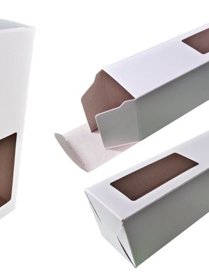 Caixa p/ perfumaria 13x4x4cm c/ visor - 10 unid.