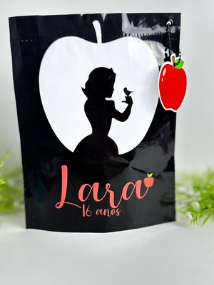 Zip lock natal 10x 13 com tag