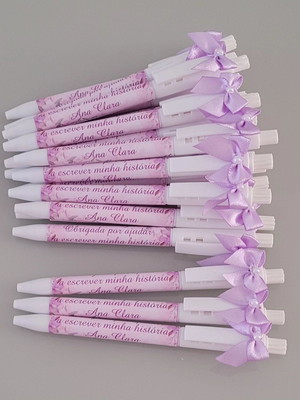Caneta personalizada com laço