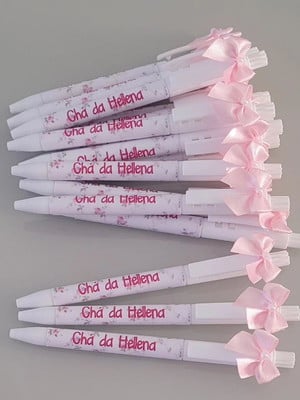 Caneta personalizada com laço