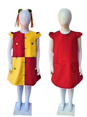Vestido emilia sitio do pica pau amarelo (dupla face)