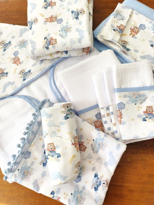 Kit enxoval de bebê aviador