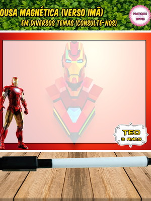 Lousa magnética homem de ferro