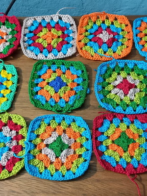 Quadradinhos de croche