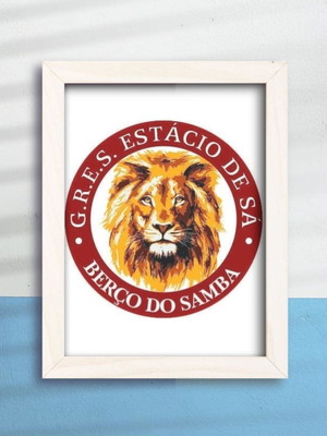 Quadro decorativo escola samba estácio de sá