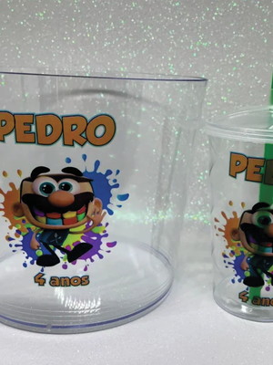 José comilão- kit balde de pipoca com copo 300 ml