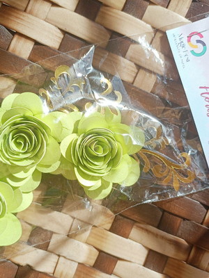 Trio de rosas verde
