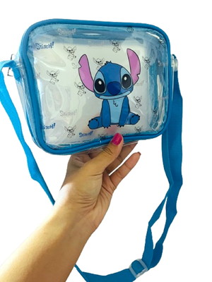 Bolsa transparente com alça stitch