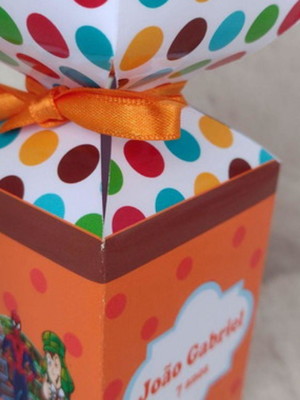 Caixa meia bala personalizada carreta alegria