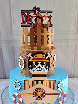 Topo de bolo one piece