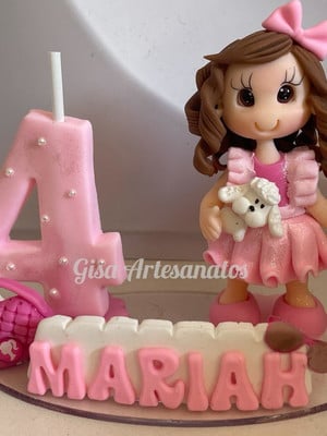 Topo de bolo boneca barbie