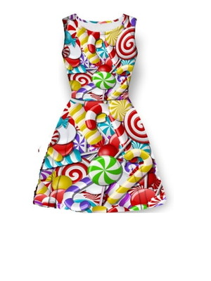 Vestido infantil confeitaria
