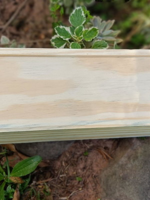 Caixa para garrafa de vinho - madeira pinus