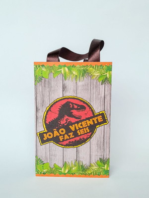 Sacolinha personalizada jurassic park