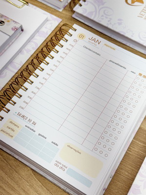 Caderno de agendamento cliente de *hora em hora* a5 2025