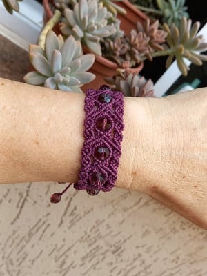 Pulseira macramê