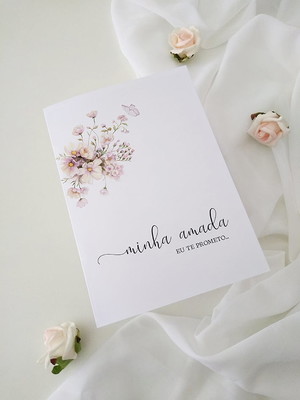 Par de cadernos de votos para casamento