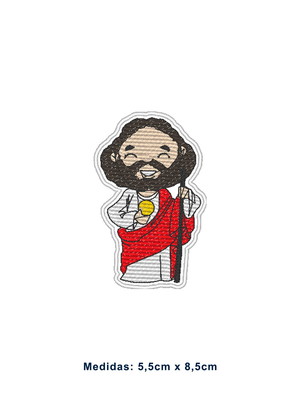 Patch bordado termocolante são judas tadeu - modelo1