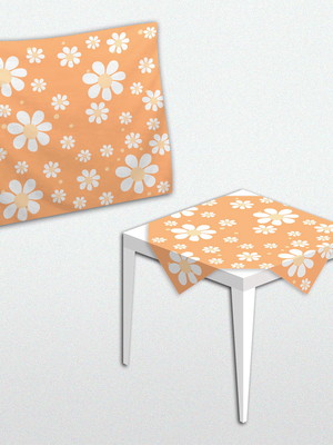 Toalha forro de mesa margarida oxford 80cm