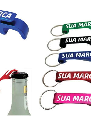 Chaveiro abridor de garrafa personalizado - pé de galinha
