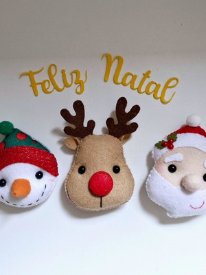 Pingentes para árvore de natal (trio)