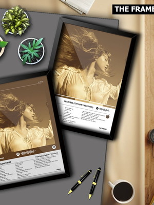 Quadro a4 spotify fearless (taylor's version) taylor swift