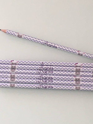 Lápis com borracha personalizado