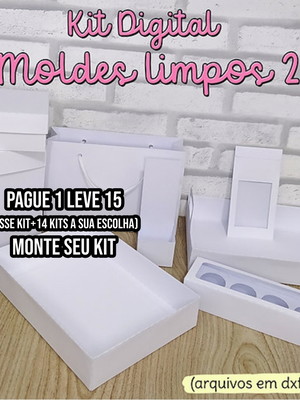 Arquivo de corte caixas diversas molde limpo 2