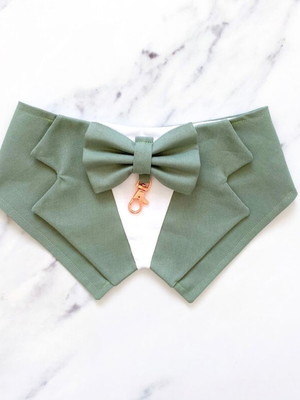 Bandana camisa com gancho porta alianças gg - pet wedding