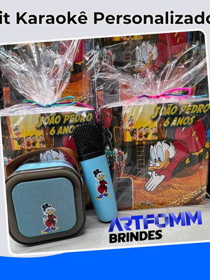 Kit karaokê personalizado