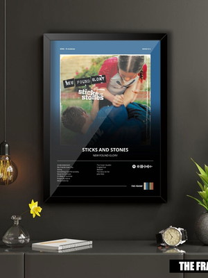 Quadro a4 spotify new found glory sticks and stones