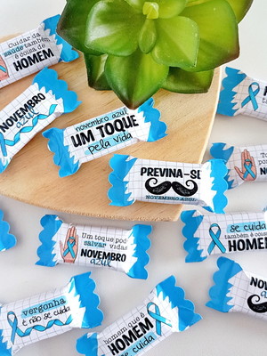 Balinhas personalizadas - novembro azul