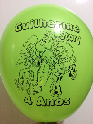 Bexigas toy story personalizadas festas disney+50 brinde