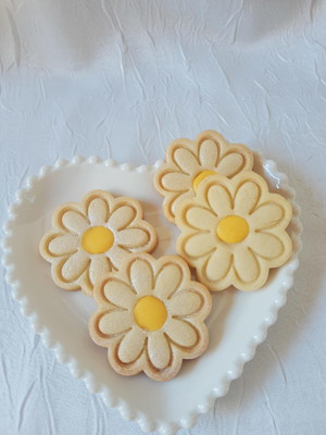 Biscoito amanteigado flor