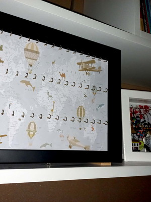 Quadro de chaveiros personalizado com vidro