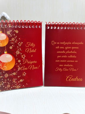 Bloquinho de natal com calendário