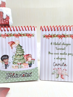 Bloquinho de natal com calendário