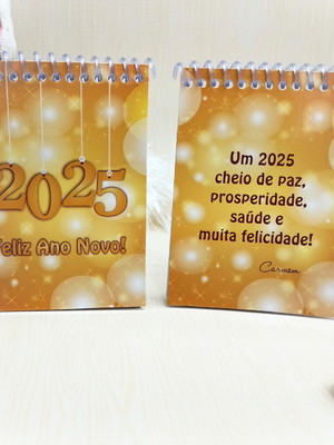 Bloquinho de natal com calendário